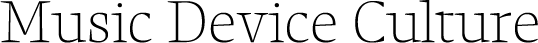 MusicDeviceCulture